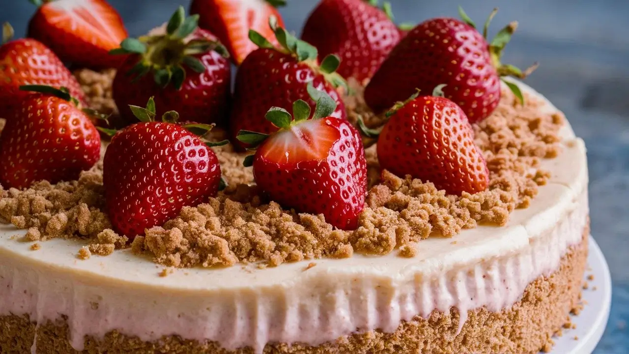 Strawberry Crunch Cheesecake