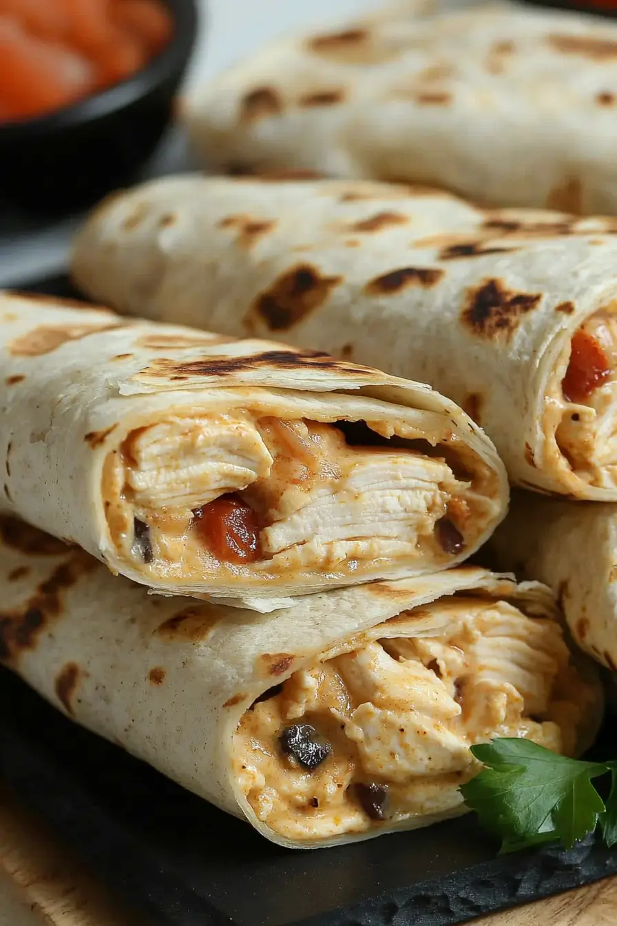 Chicken Alfredo Wraps