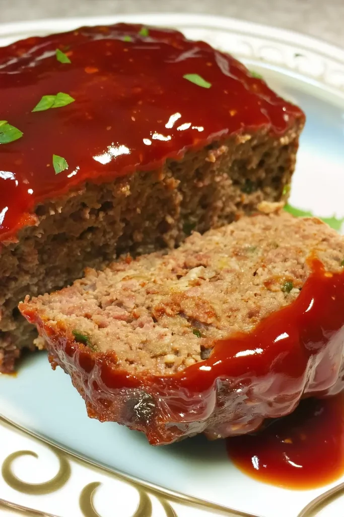 Brown Sugar Meatloaf with Ketchup Glaze