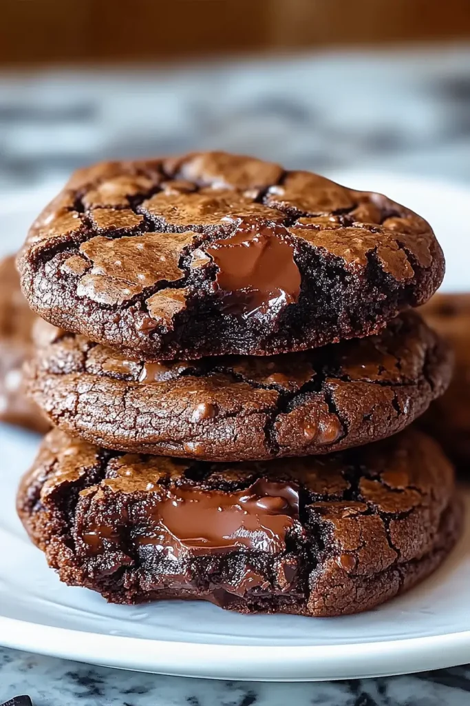 Fudgy Chocolate Brownie Cookies