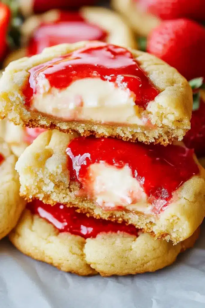 Strawberry Cheesecake Cookies