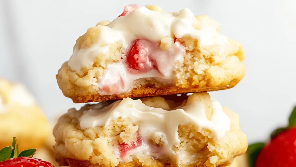 Strawberry Cheesecake Cookies