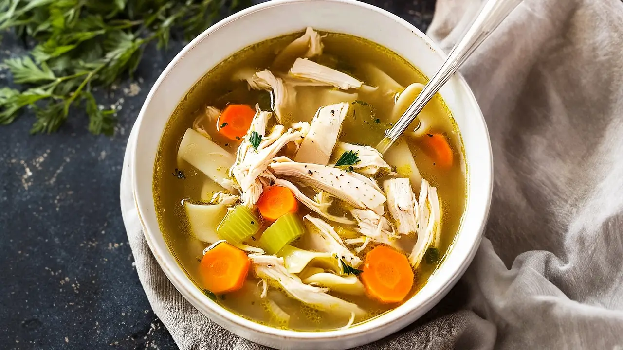 homemade chicken soup