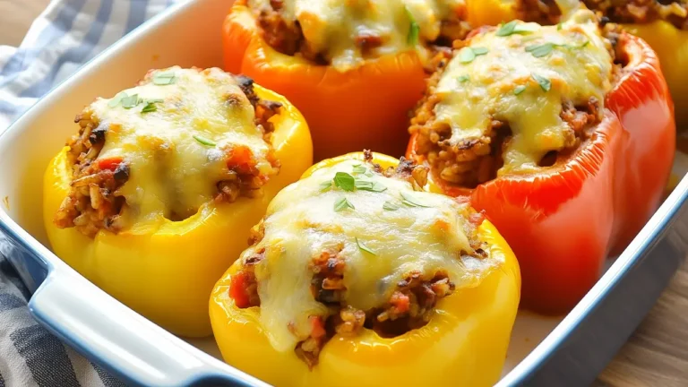 Easy Stuffed Peppers with Rice