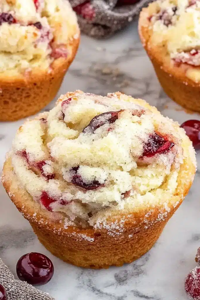 Leftover Cranberry Sauce Muffins