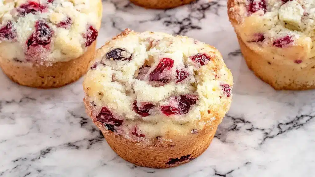 Leftover Cranberry Sauce Muffins