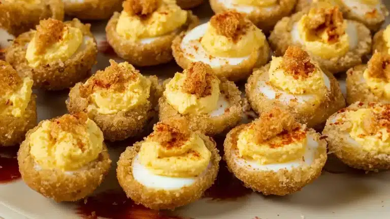 Southern fried deviled eggs